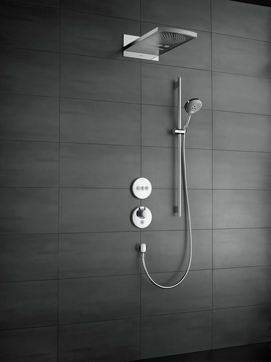 Cмеситель скрытого монтажа HANSGROHE ShowerSelect S хром латунь 150мм 15742000+01800180