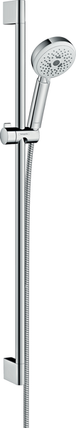 Комплект для душа со стойкой HANSGROHE Crometta 100 Multi со шлангом 1500мм ручной лейкой 100мм хром 26656400