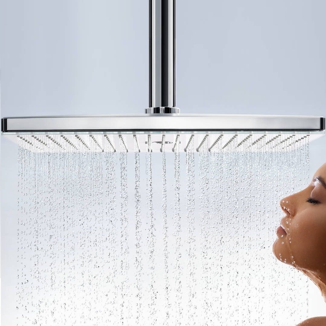 Верхний душ с кронштейном HANSGROHE Raindance EcoSmart 300x300мм пластиковый хром 26251000