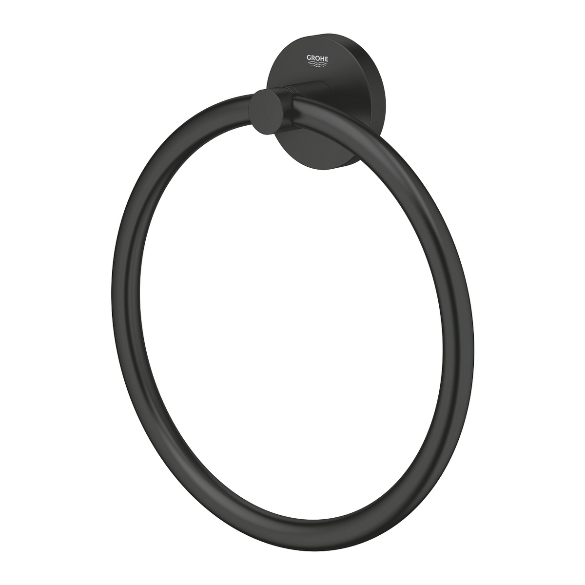 Держатель-кольцо для полотенец GROHE QuickFix Start 180мм округлый металлический черный 411742430