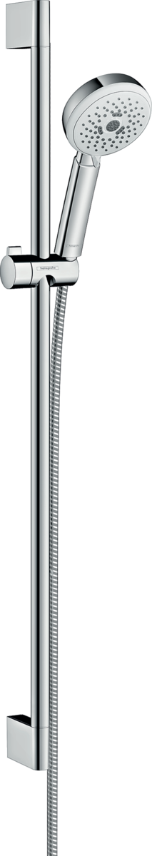 Душовий набір із стійкою HANSGROHE Crometta 100 Multi із шлангом 1500мм ручною лійкой 100мм та тримачем хром 26656400