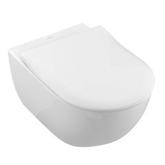 Унітаз підвісний білий VILLEROY&BOCH VERITY DESIGN 2.0 із сидінням з мікроліфтом 5C98HR01