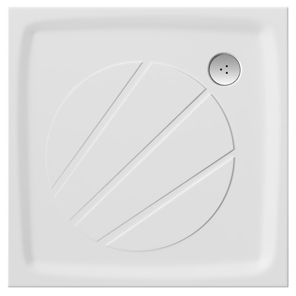 Піддон для душової кабіни RAVAK Perseus Pro 100x100x3см композитний без сифону білий XA03AA01010