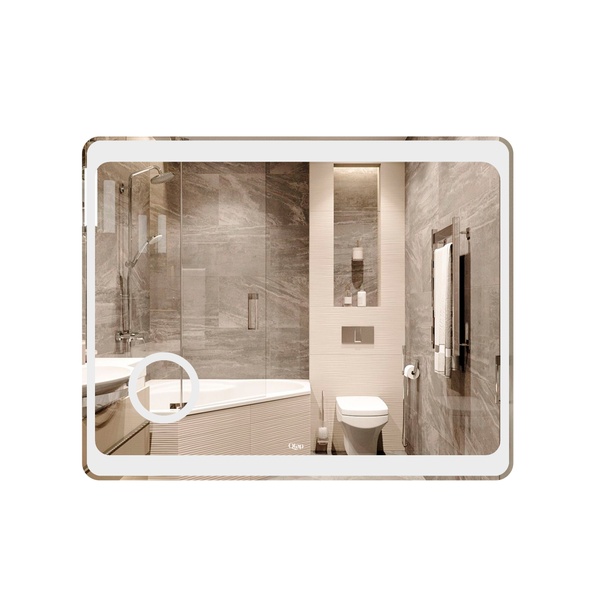Дзеркало прямокутне для ванної Q-TAP Aquarius 80x100см із підсвіткою QT2178141980100W