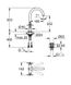 Змішувач для умивальника двовентильний GROHE Atrio хром латунь з донним клапаном 21019003 2 з 9