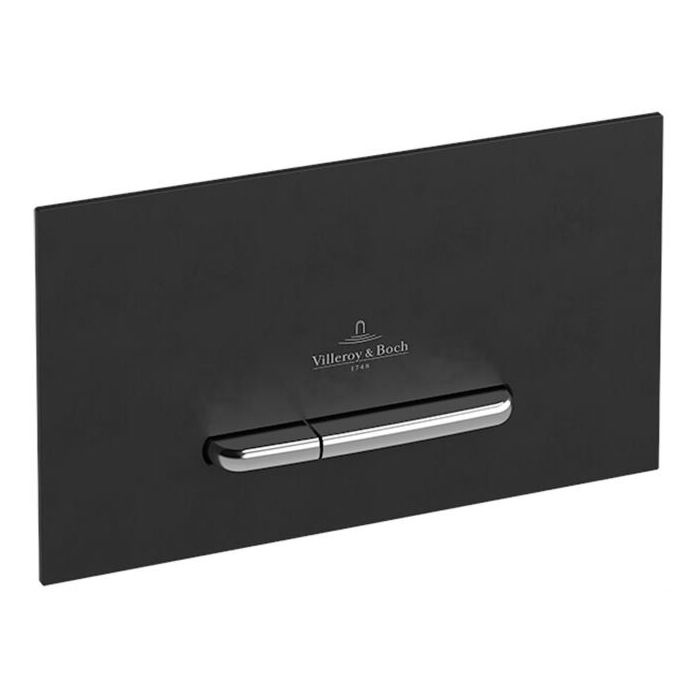 Кнопка слива для инсталляции VILLEROY&BOCH ViConnect E300 пластиковая двойная матовая черная 922169AN