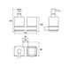 Набір аксесуарів для ванної EMCO Loft 0531 001 00 прямокутний скляний хром 2 з 3
