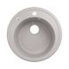 Раковина на кухню зі штучного каміння кругла LIDZ 510мм x 510мм сірий без сифону LIDZGRA09D510200 1 з 4