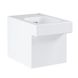 Унитаз напольный безободковый белый без бачка GROHE Cube Ceramic без сиденья выпуск в стену 3948500H 1 из 3
