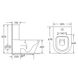 Унитаз-компакт напольный белый VOLLE LIBRA сиденье микролифт выпуск в стену 13-41-506 2 из 2
