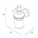 Дозатор для жидкого мыла настенный IMPRESE SKALA хром 210мл стекло 171275 2 из 2