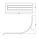 Панель для ванны белая акриловая LIDZ Majatek Panel A 1490x500мм LMPA150 2 из 3
