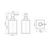 Дозатор для жидкого мыла BEMETA VISTA настольный на 250мл прямоугольный пластиковый хром 120109016-104 2 из 2