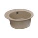 Мийка для кухні гранітна кругла PLATINUM 510 YARA 510x510x180мм без сифону коричнева PLS-A24807 4 з 5