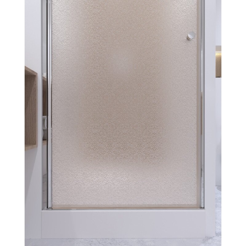 Дверь стеклянная в душевую нишу распашная Q-TAP Presto 79см x 185см матовое стекло 5мм профиль хром PRECRM208P5