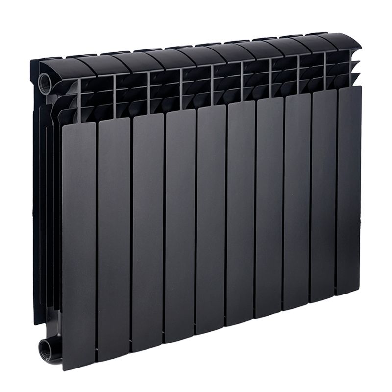 Біметалічний радіатор опалення KOER KR.100BI-500 Ultra Black 570x80 мм бокове підключення секційний KR5132 продаж від 10шт