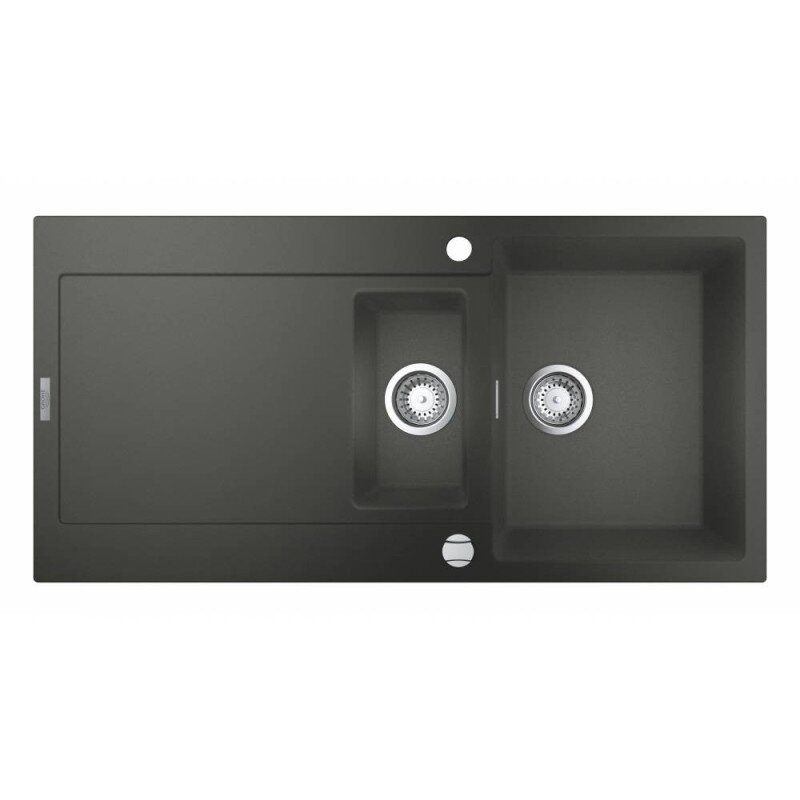 Кухонная мойка керамическая прямоугольная GROHE K500 1000мм x 500мм черный с сифоном 31646AT0