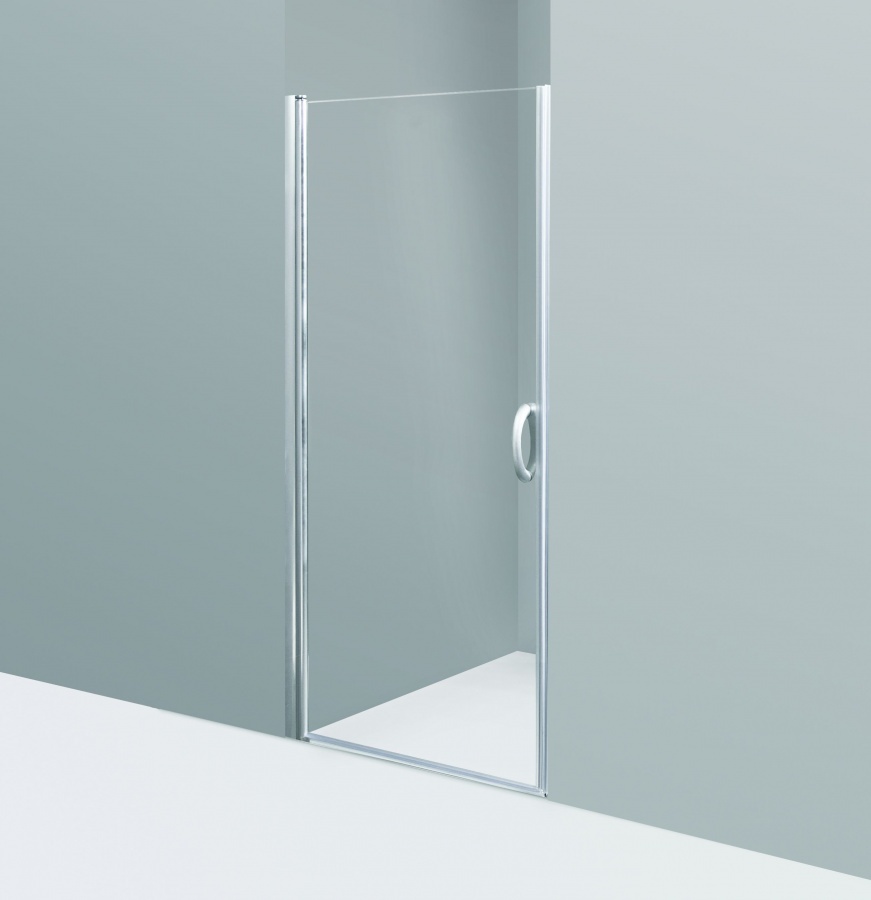 Двері скляні для душової ніші розпашні AM.PM Bliss L 80x190см прозоре скло 6мм профіль хром W53S-D80-000CT