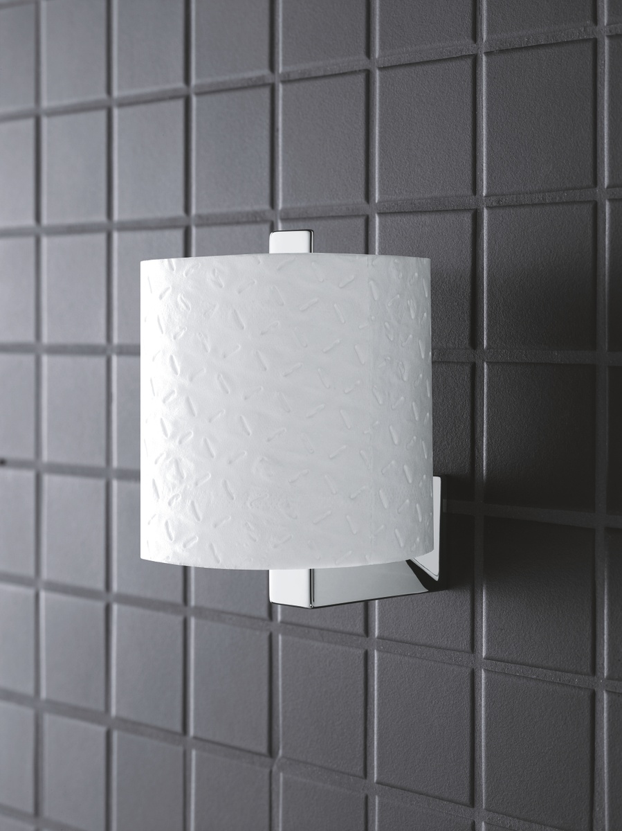 Тримач запасного рулону туалетного паперу GROHE Selection Cube металевий хром 40784000