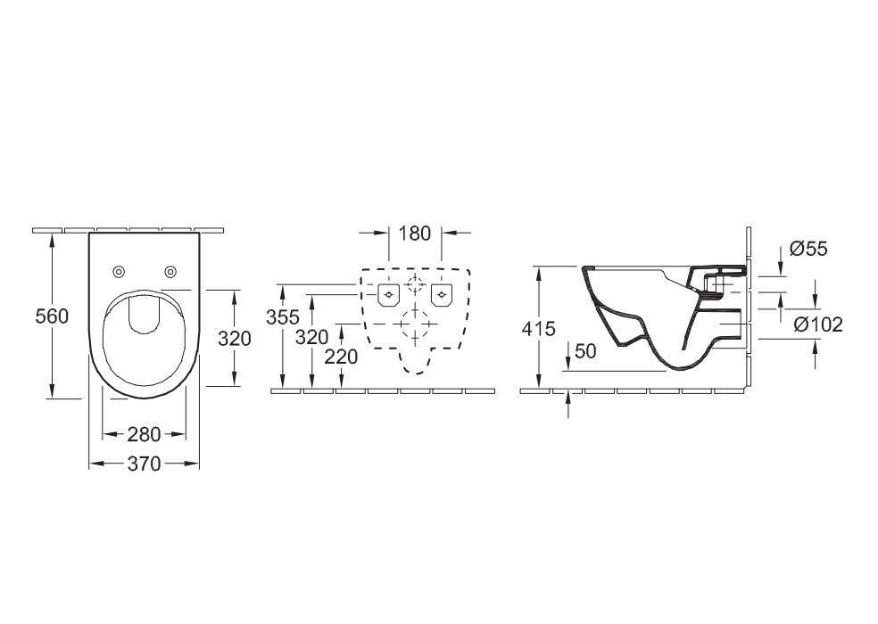 Унитаз подвесной белый VILLEROY&BOCH VERITY DESIGN 2.0 с сиденьем с микролифтом 5C98HR01