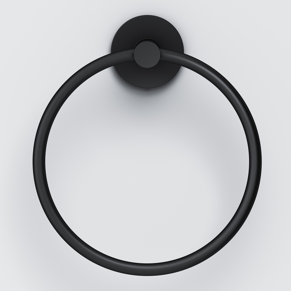 Держатель-кольцо для полотенец AM.PM X-Joy 155мм округлый металлический черный A85A34422