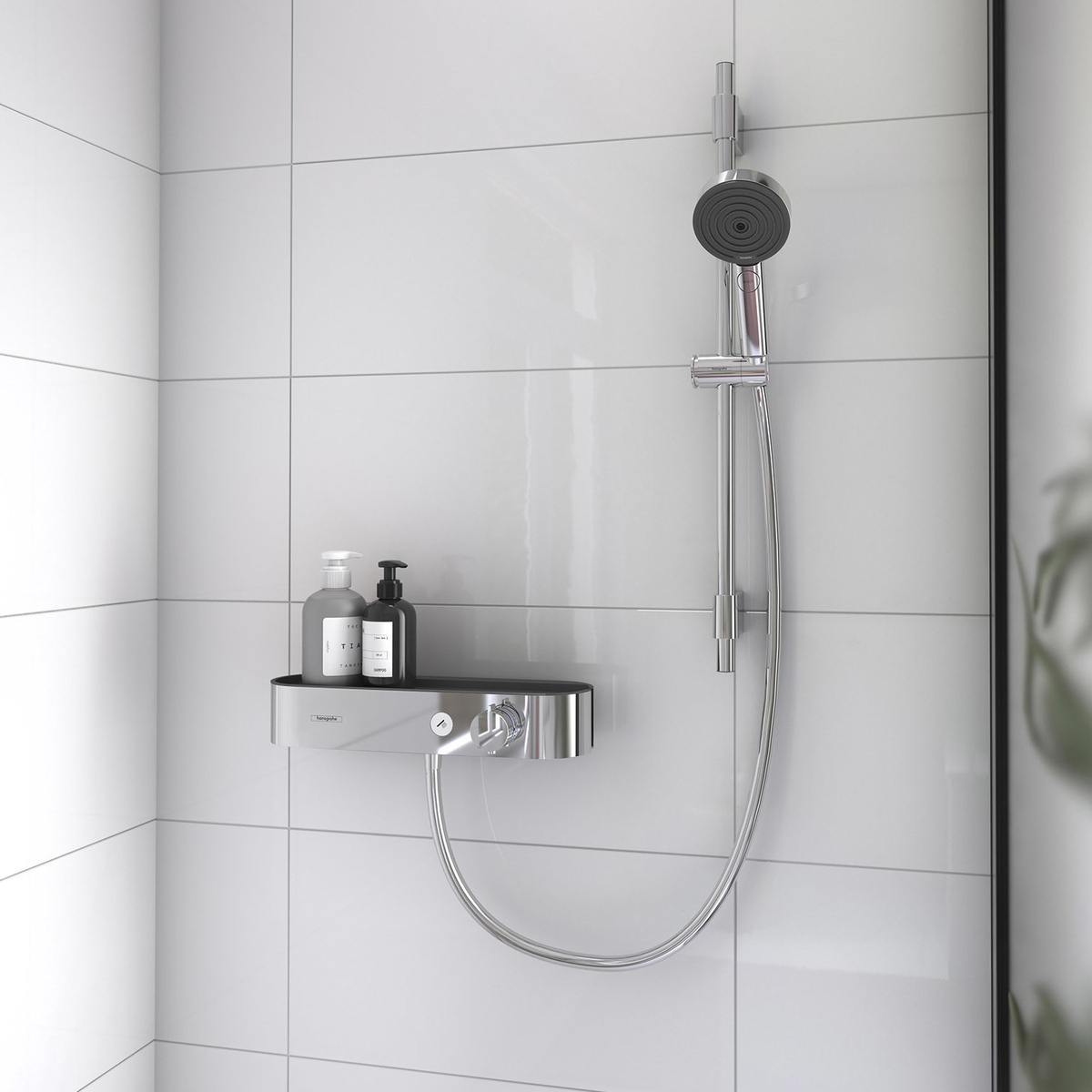 Cмеситель для душа с термостатом HANSGROHE ShowerTablet Select хром латунь с душевым набором 24360000