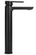 Змішувач для умивальника із високим виливом REA ARGUS чорний латунь REA-B6211 5 з 6