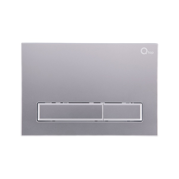 Кнопка зливу для інсталяції Q-TAP Nest пластикова подвійна матована сатин QT0111M08382SAT