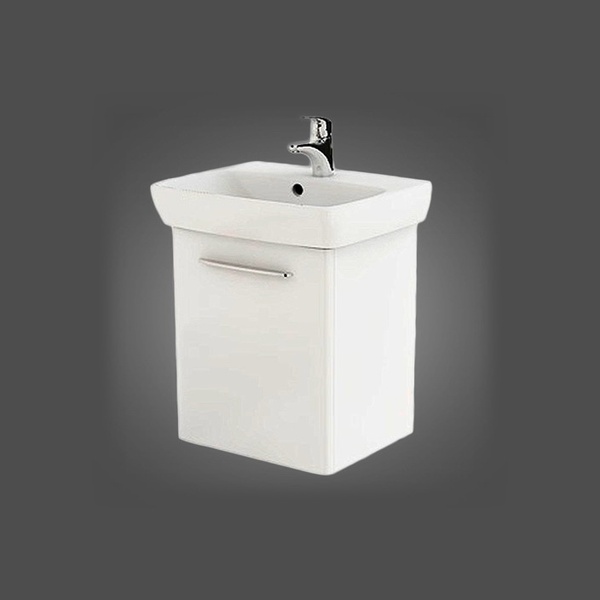 Тумбочка с умывальником для ванной KOLO NOVA PRO 55x64.9x43.9см подвесная белый M39005000