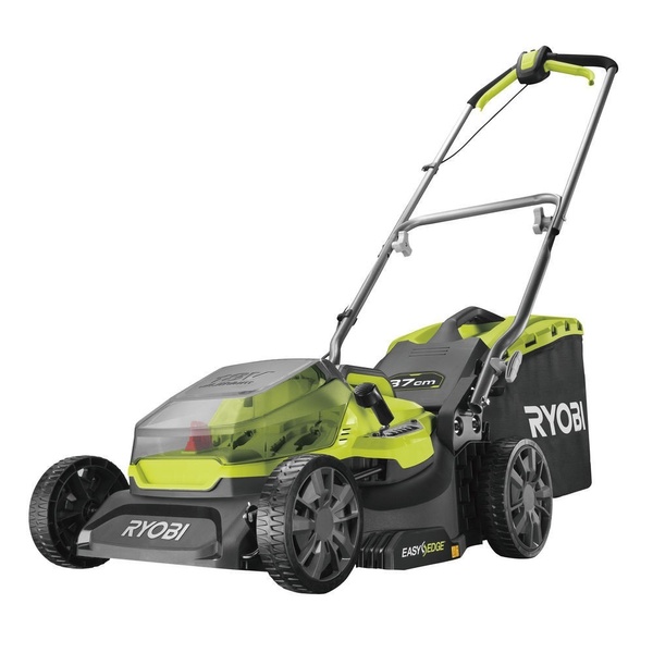 Газонокосилка аккумуляторная Ryobi RY18LM37A-140 ONE+ 18В акб 1х4А·час 37см 45л 25-70см EasyEdge мульчирование 16кг