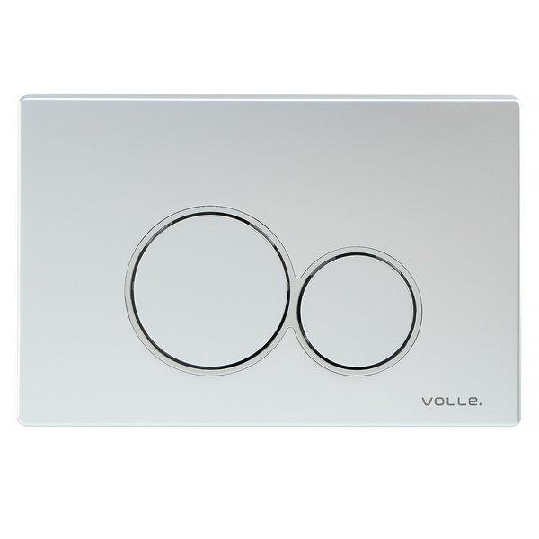 Кнопка зливу для інсталяції VOLLE VISO EVO пластикова подвійна матована хром 222122