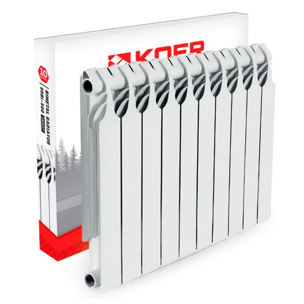 Біметалічний радіатор опалення KOER KR.80Bi-500 SMART 567x78 мм бокове підключення секційний RAD330 продаж від 10шт