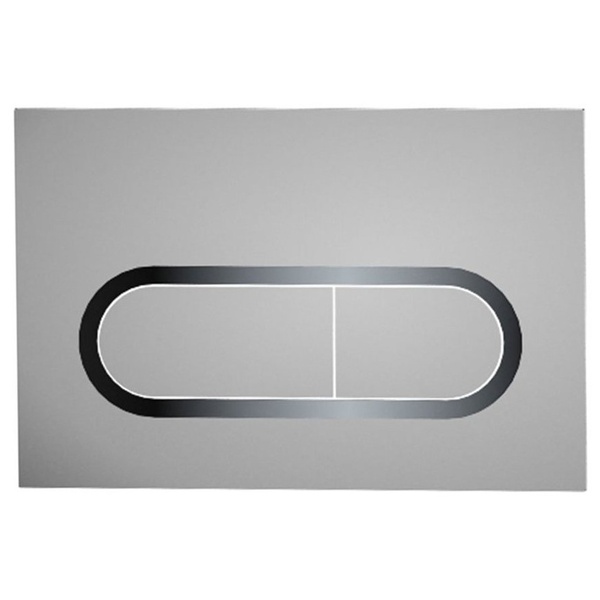 Кнопка слива для инсталляции RAVAK Chrome металлическая двойная матовая сатин X01454