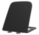 Сидіння для унітазу MIXXUS Quadro-Diverse із мікроліфтом дюропласт 357x448мм швидкознімне 80мм між кріпленнями чорне MP6614 2 з 3