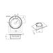 Мийка на кухню сталева кругла LIDZ 490мм x 490мм мікротекстура 0.8мм із сифоном LIDZ490ADEC 2 з 3