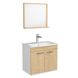 Набор мебели для ванны ROZZY JENORI FIRST коричневый (тумба, зеркало и умывальник с сифоном) RJ20600OK 1 из 12