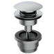 Донный клапан Click-Clack для раковины GRB Hydro 63мм без перелива металл 1 1/4" матовый сатин 05055013 1 из 2