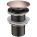 Донний клапан натискний для раковини MEXEN без переливу латунь 1 1/4" матований бронзовий MEX-79910-45 1 з 2