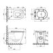 Унитаз-компакт напольный безободковый белый без бачка Q-TAP Swan сиденье микролифт выпуск в стену QT16223178W 2 из 12
