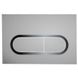 Кнопка слива для инсталляции RAVAK Chrome металлическая двойная матовая сатин X01454 1 из 3