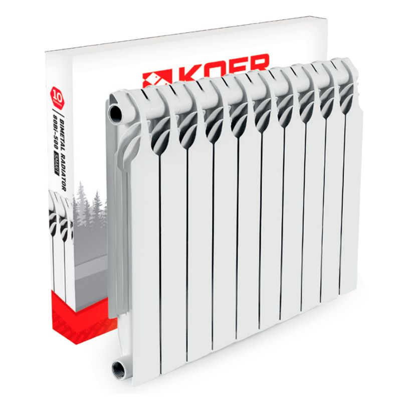 Биметаллический радиатор отопления KOER KR.80Bi-500 SMART 567x78 мм боковое подключение секционный RAD330 (продажа от 10шт)