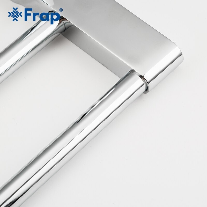 Тримач для рушників подвійний FRAP F1809 610мм прямокутний металевий хром
