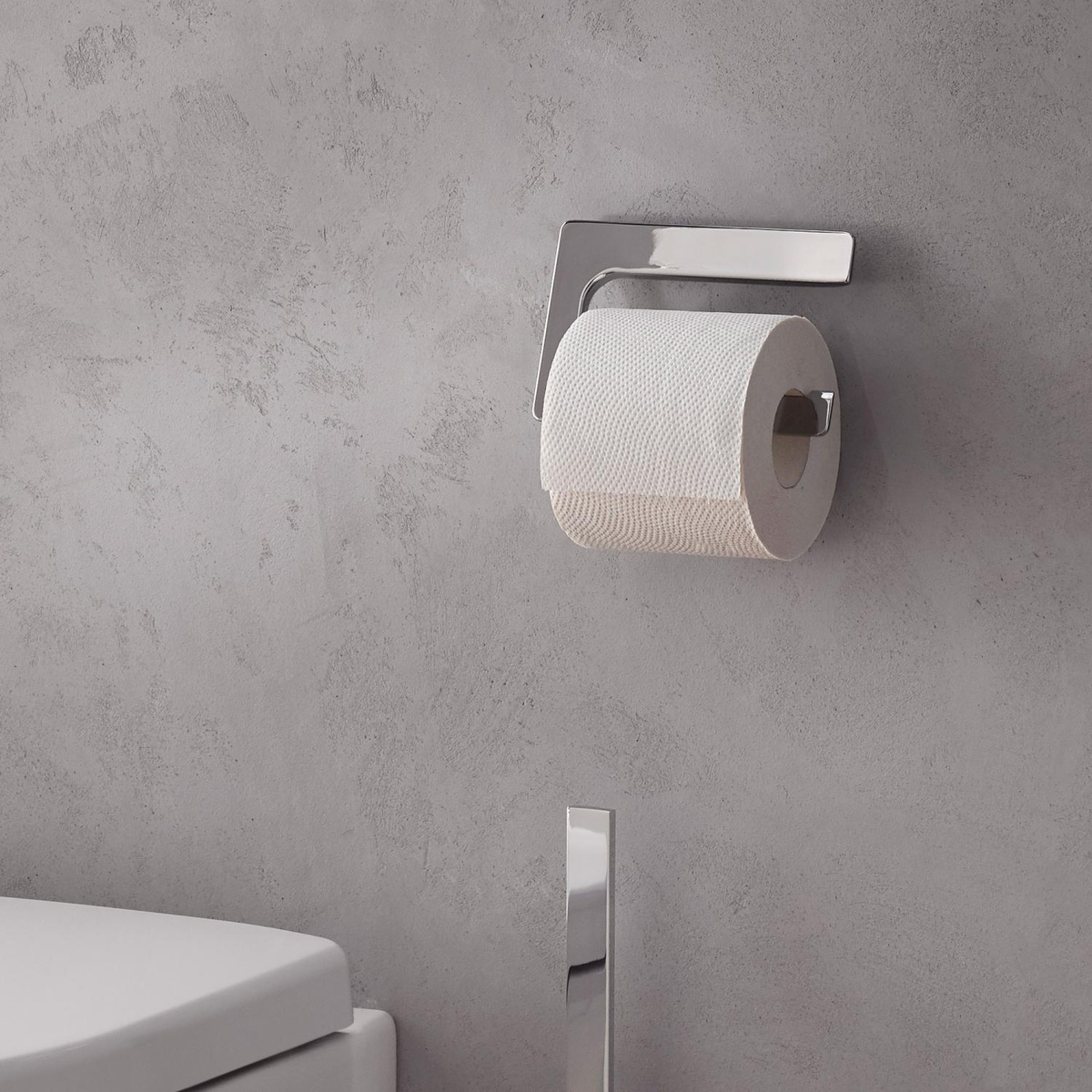 Тримач для туалетного паперу EMCO Art прямокутний металевий хром 160000101