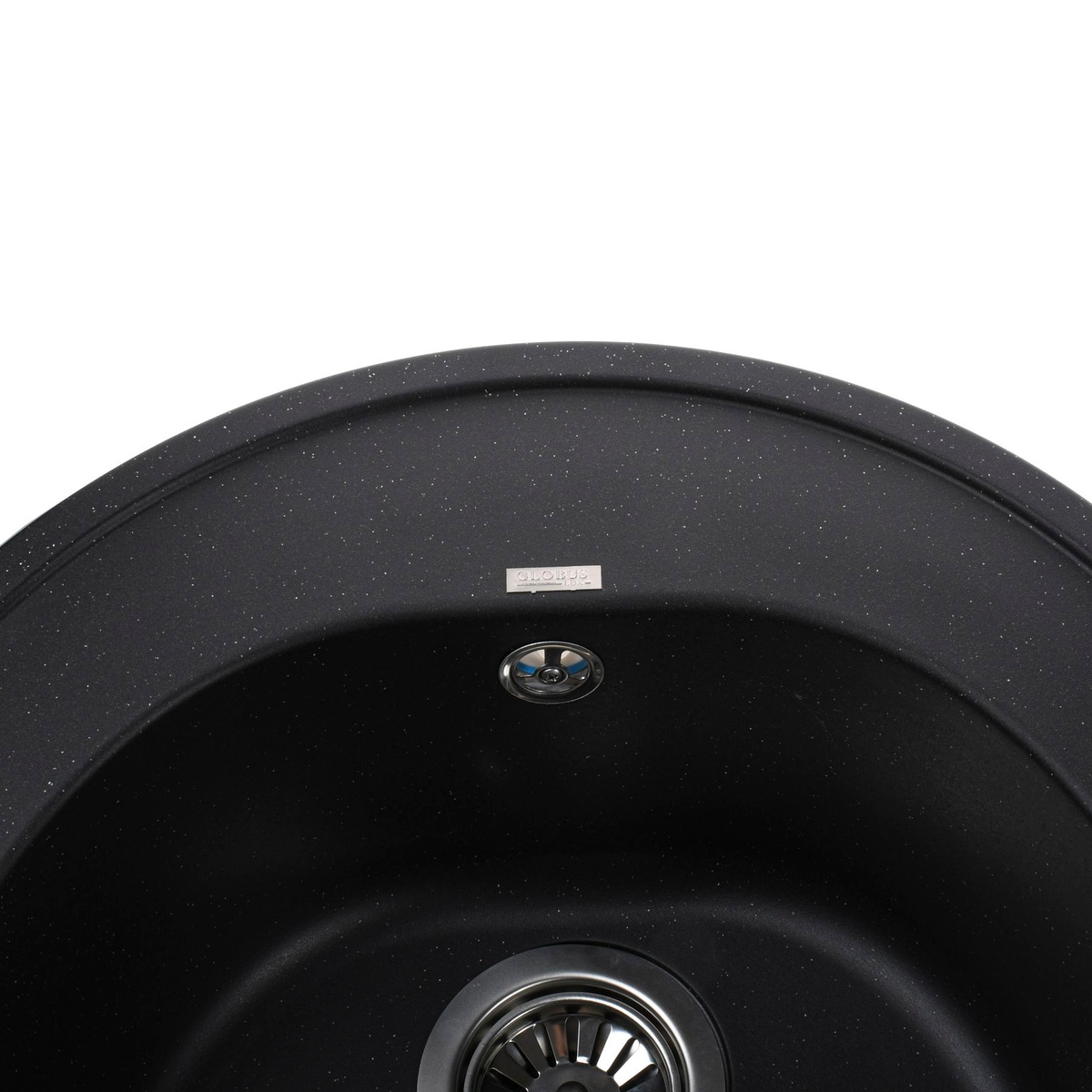 Мийка на кухню керамічна кругла GLOBUS LUX MARTIN 510мм x 510мм чорний без сифону 000021074
