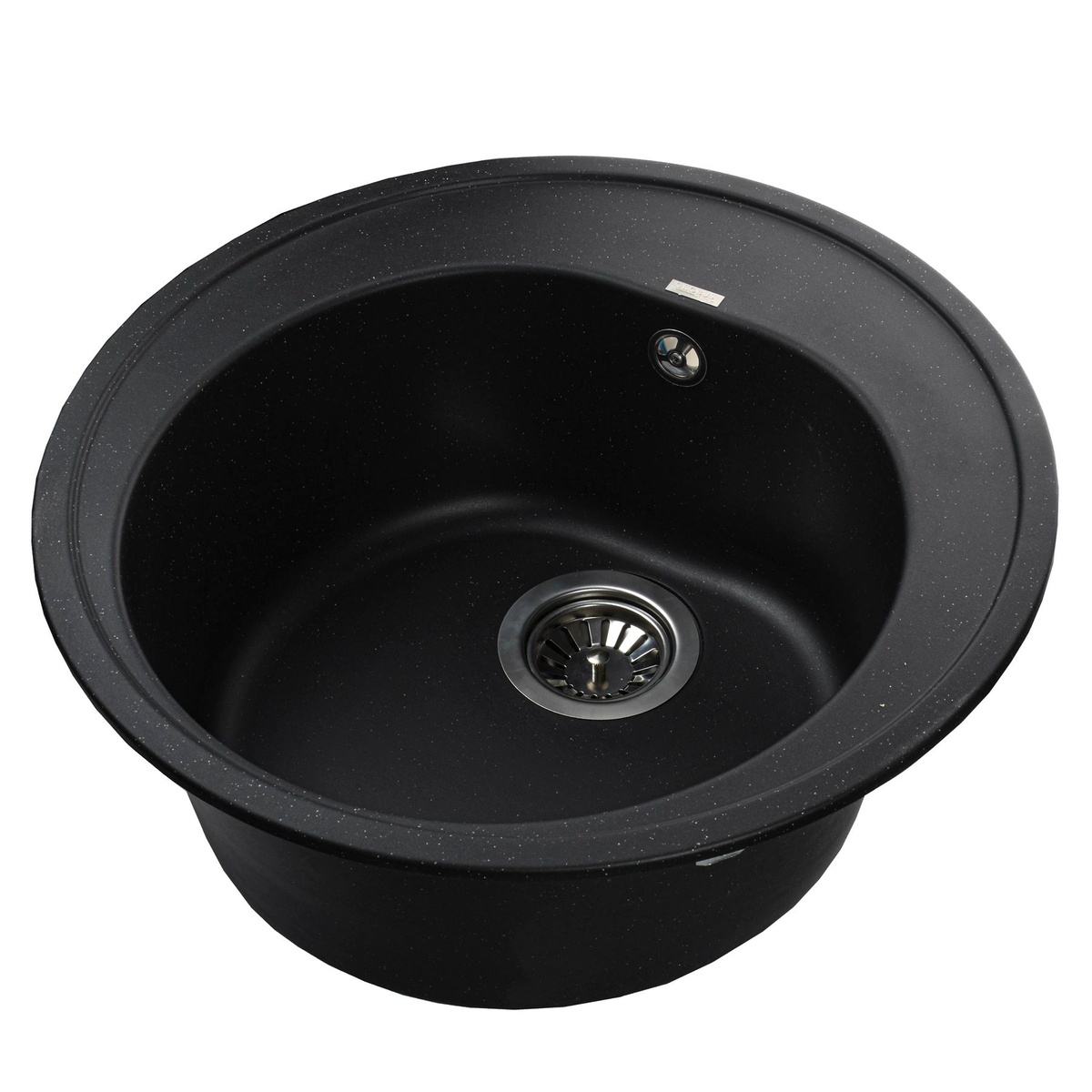 Мийка на кухню керамічна кругла GLOBUS LUX MARTIN 510мм x 510мм чорний без сифону 000021074