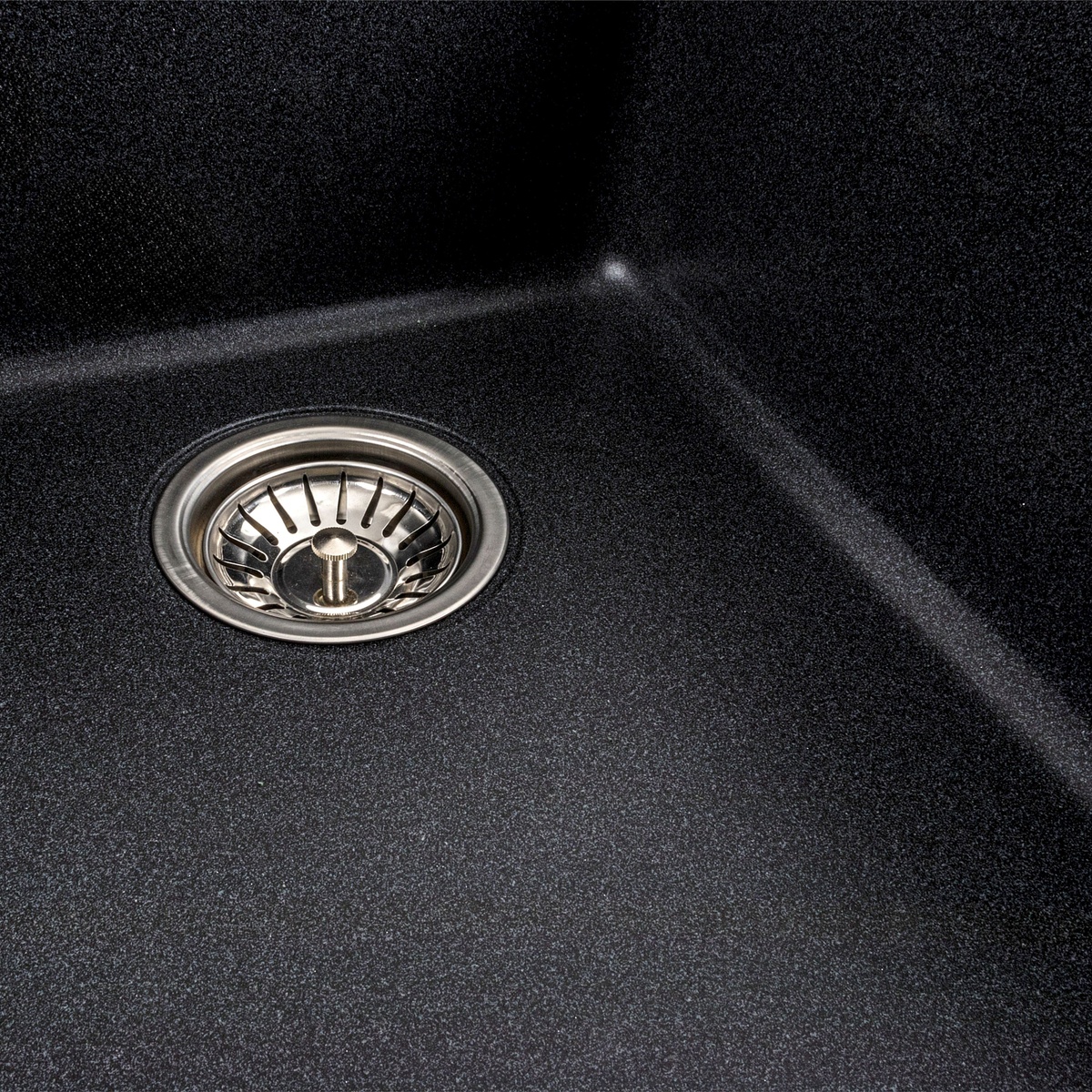 Мийка для кухні гранітна кутова PLATINUM 9950 PANDORA 990x500x200мм без сифону на півтори чаші сіра PLS-A39279