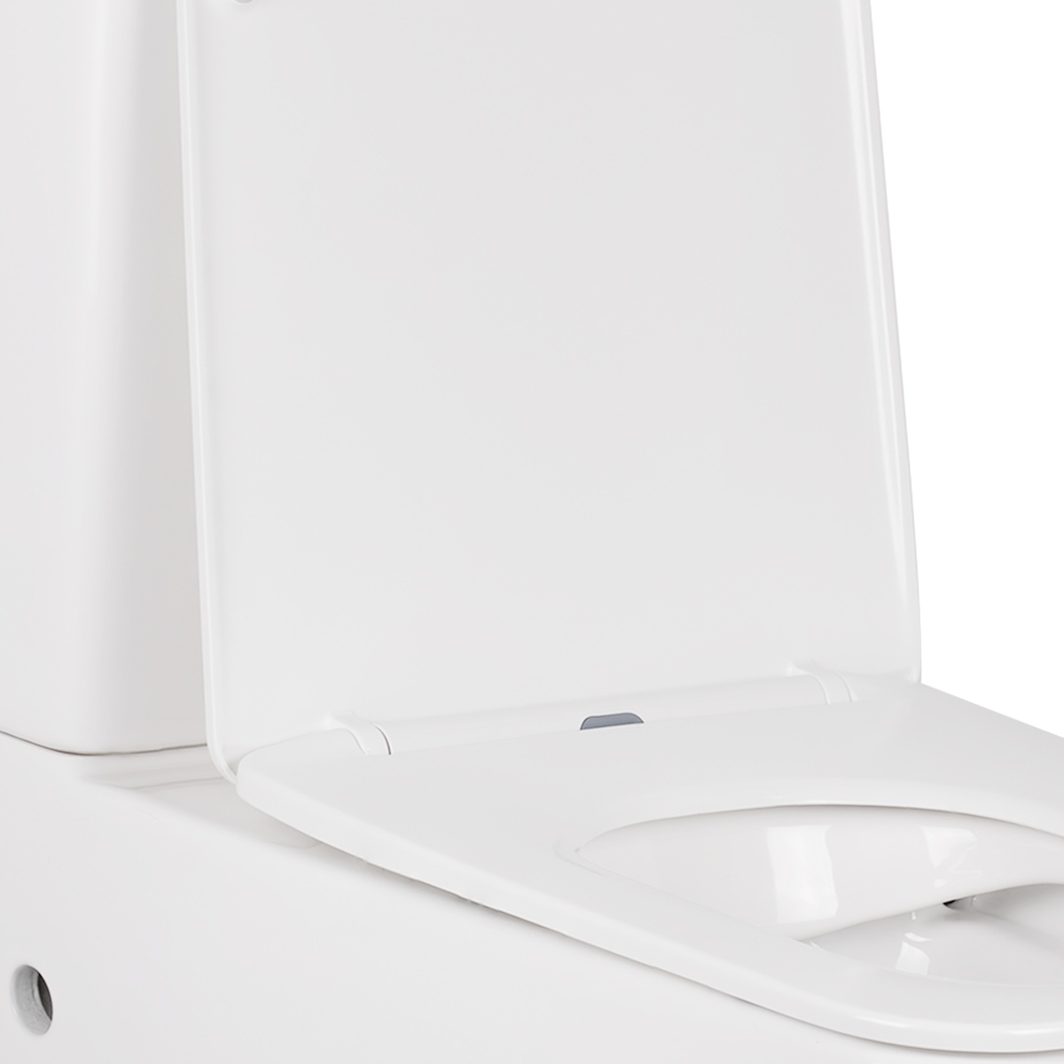 Унітаз-компакт підлоговий безобідковий білий Q-TAP Tern кришка мікроліфт випуск в стіну QT17222093ARW