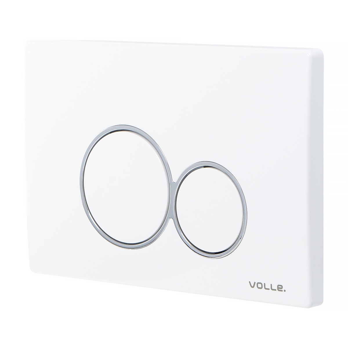 Кнопка слива для инсталляции VOLLE VISO EVO пластиковая двойная глянцевая белая 222124