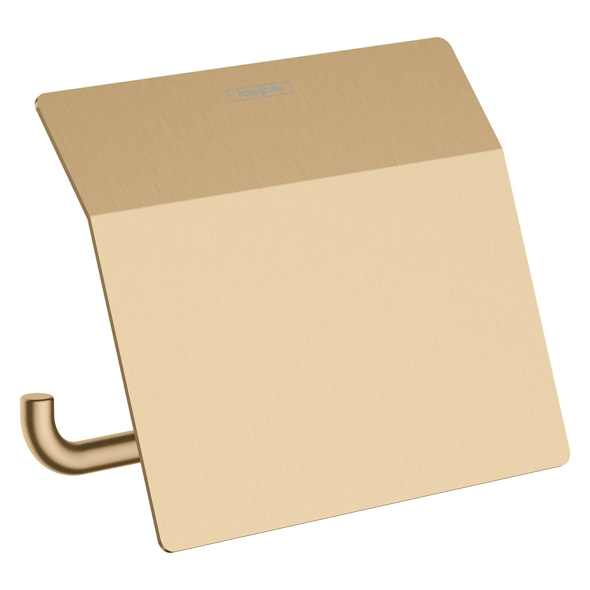 Тримач для туалетного паперу із кришкою HANSGROHE AddStoris прямокутний металевий бронза 41753140