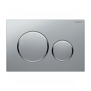 Кнопка слива для инсталляции GEBERIT Sigma20 пластик двойная матовая хром 115.882.JQ.1